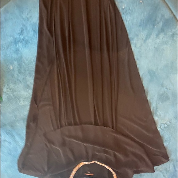 Black sheer shawl sleeve formal dress - 14 - Picture 2 of 6